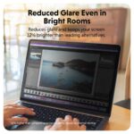 HYPER HyperShield Magnetic Privacy Filter for MacBook Air 13.6" 3H Anti-Reflective Blue Light Black