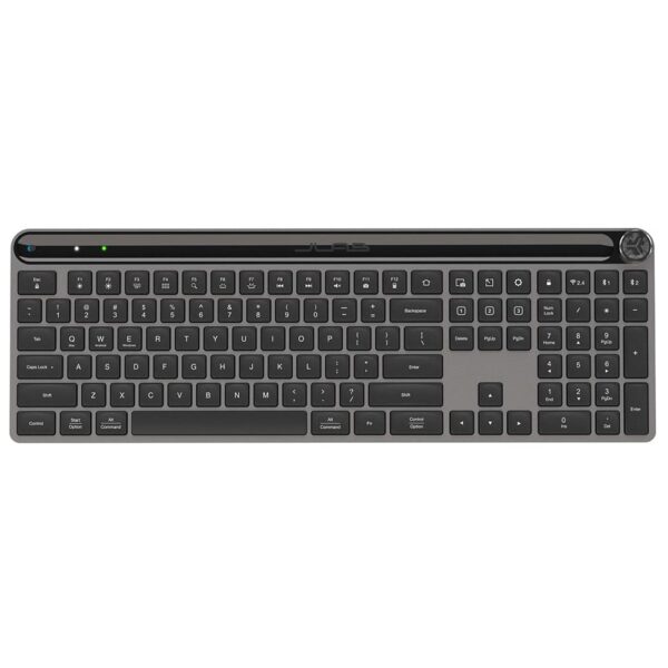 JLab Epic Keyboard, Full-size, QWERTY, USB + Bluetooth 5.2, Scissor Switch, Black