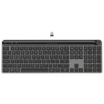 JLab Epic Keyboard, Full-size, QWERTY, USB + Bluetooth 5.2, Scissor Switch, Black