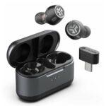 JLab Epic Lab Edition True Wireless Earbuds with ANC, Bluetooth 5.3, In-line Microphone, Black