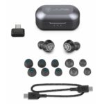 JLab Epic Lab Edition True Wireless Earbuds with ANC, Bluetooth 5.3, In-line Microphone, Black