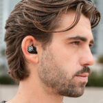 JLab Epic Lab Edition True Wireless Earbuds with ANC, Bluetooth 5.3, In-line Microphone, Black