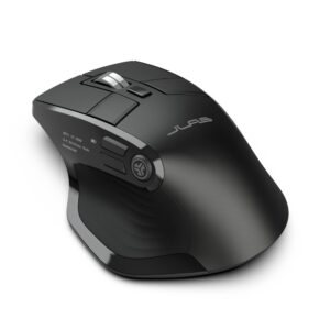 JLab Epic Wireless Mouse, Right-Hand, Bluetooth + USB, Optical, 2400 DPI, 9 Buttons, Black