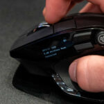JLab Epic Wireless Mouse, Right-Hand, Bluetooth + USB, Optical, 2400 DPI, 9 Buttons, Black