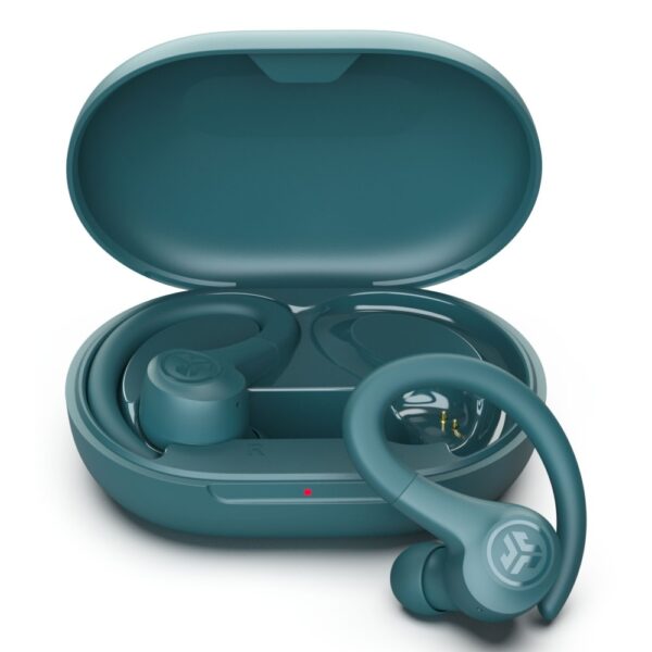 JLab Go Air Sport True Wireless Stereo Ear-hook Sports Headset, Bluetooth 5.1, Teal