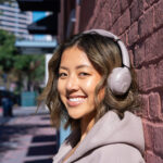 JLab Go Lux ANC Wireless Headset with Built-in Microphone, Bluetooth 5.4, USB-C, Mauve