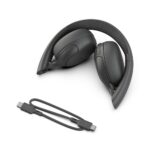 JLab Go Lux ANC Wireless Headset with USB-C, Bluetooth 5.4, Hybrid ANC & Built-in Mic, Graphite