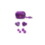 JLab Go Pop ANC Headset True Wireless Bluetooth In-ear Calls/Music Purple, Transparent