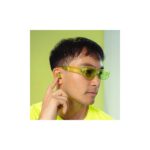 JLab Go Pop ANC In-Ear True Wireless Bluetooth Headset with Built-in Mic - Teal, Transparent