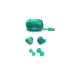 JLab Go Pop ANC In-Ear True Wireless Bluetooth Headset with Microphone - Teal, Transparent