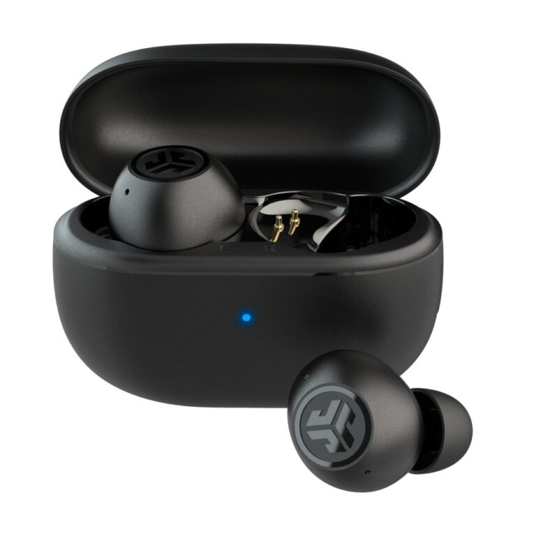 JLab Go Pop ANC True Wireless In-ear Earbuds with Microphone, Bluetooth 5.4, USB-C, Black