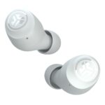 JLab Go Pop+ True Wireless In-Ear Headset with Built-in Mic & Charging Case - White