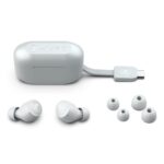 JLab Go Pop+ True Wireless In-Ear Headset with Built-in Mic & Charging Case - White