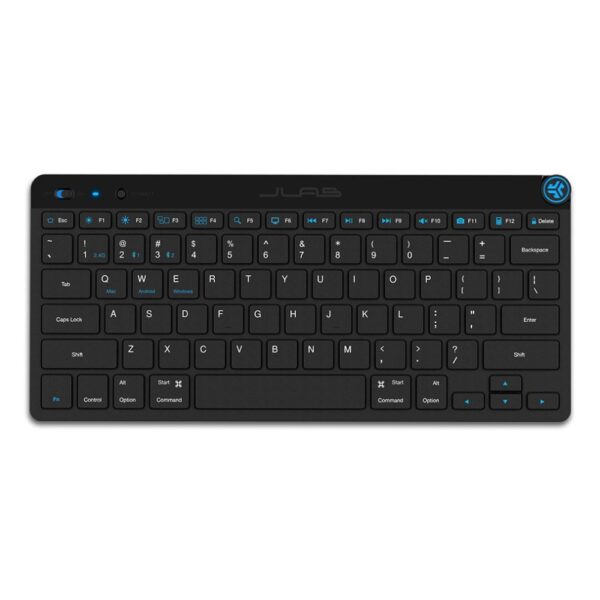 JLab GO Wireless Bluetooth QWERTY Keyboard with Scissor Key Switch - Black
