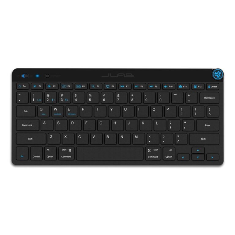 JLab GO Wireless Bluetooth QWERTY Keyboard with Scissor Key Switch - Black