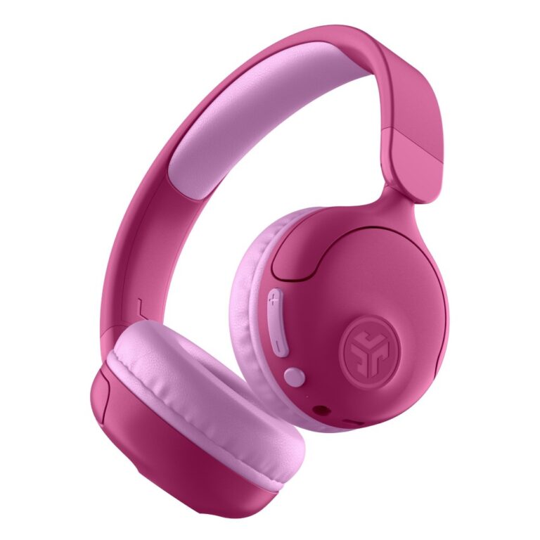 JLab JBuddies Pop Headset Wired & Wireless Bluetooth USB Type-C 3.5mm Built-in Microphone Pink