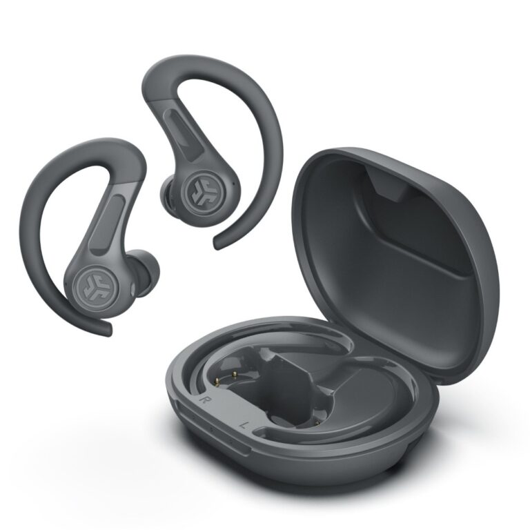 JLab JBuds Air Sport True Wireless In-Ear Earbuds ANC IP66 60 Hr Playtime Graphite