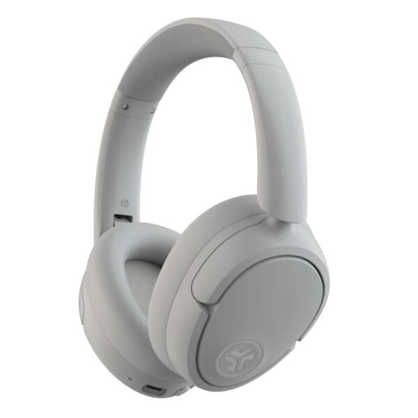 JLab JBuds Lux ANC Wireless Head-band Headset with Built-in Mic, Bluetooth 5.3, USB-C, Grey