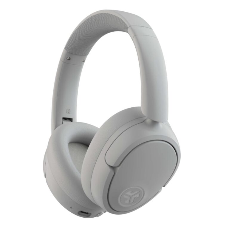JLab JBuds Lux ANC Wireless Head-band Headset with Built-in Mic, Bluetooth 5.3, USB-C, Grey