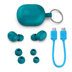 JLab JBuds Mini True Wireless Bluetooth 5.3 In-Ear Headphones with Microphone Aqua