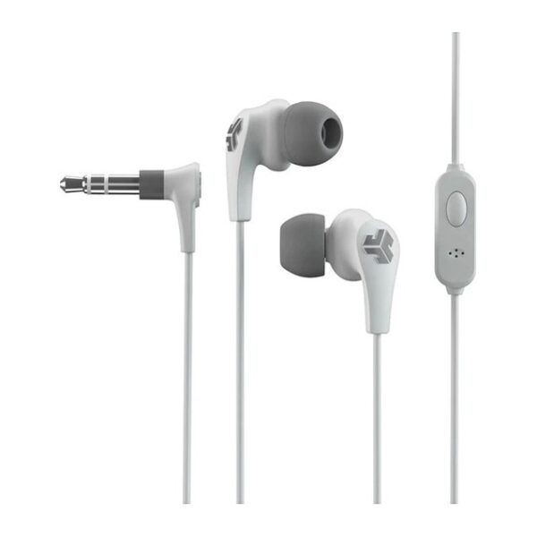 JLab JBuds Pro Signature Wired In-ear Headphones for Calls/Music with In-line Control White