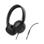 JLab Studio 2 Wired On-Ear Headset with In-Line Microphone, Foldable, Black