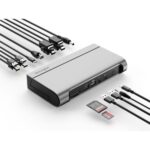 Kensington AD4010T4 Thunderbolt 4 & USB4 Quad Video Docking Station 98W PD 40Gbps 4x 8K Display USB-C SD Card Reader
