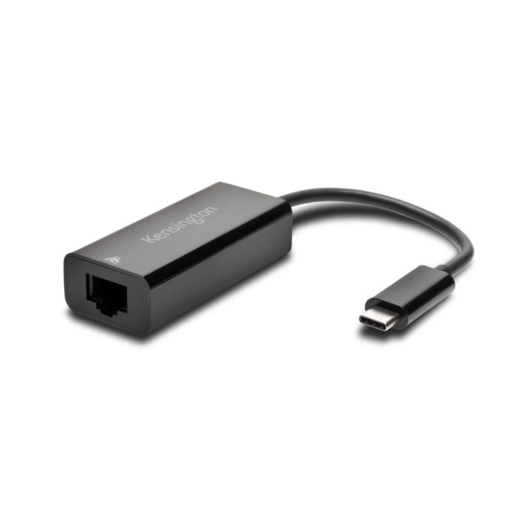 Kensington CA1100E USB-C to Gigabit Ethernet Adapter Wired Black