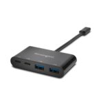 Kensington CH1000 USB-C 4-Port Hub, USB 3.1 Gen 1, 5 Gbps, Black