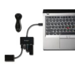 Kensington CH1000 USB-C 4-Port Hub, USB 3.1 Gen 1, 5 Gbps, Black