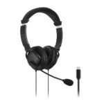 Kensington Classic USB-C Headset with Mic, Wired, Noise Canceling, 1.8m Cable