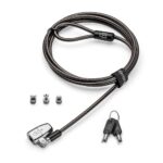 Kensington ClickSafe 2.0 Universal Keyed Laptop Lock for T-bar, Nano, Wedge-Shaped Slots
