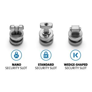 Kensington ClickSafe Universal Slots Security Anchors Kit for Standard, Nano & Wedge-Shaped Slots