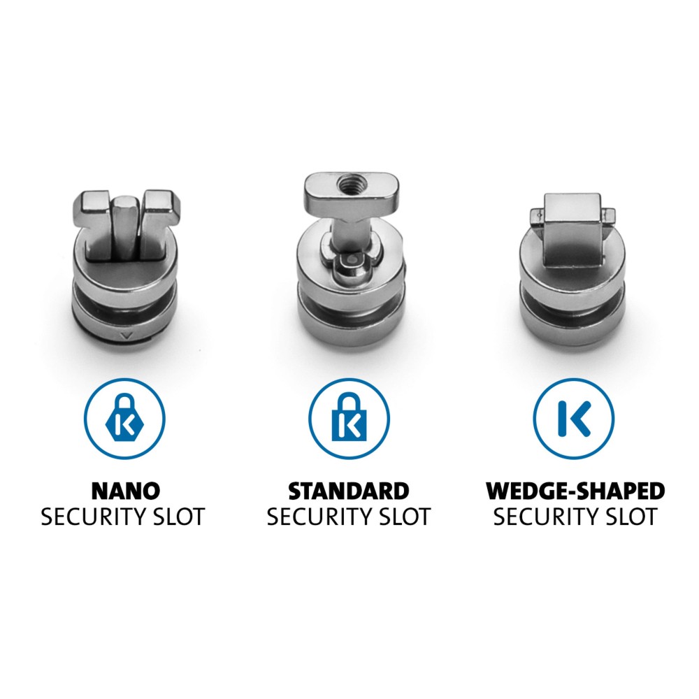Kensington ClickSafe Universal Slots Security Anchors Kit for Standard, Nano & Wedge-Shaped Slots
