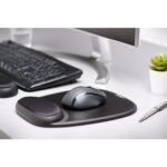 Kensington Comfort Gel Mouse Pad — Black with Non-Skid Base for Wrist Support
