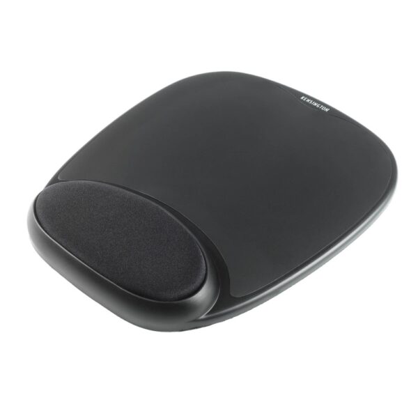 Kensington Comfort Gel Mouse Pad — Black with Non-Skid Base for Wrist Support