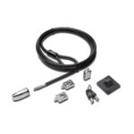 Kensington Desktop & Peripherals Locking Kit 2.0, Single Keyed, Standard Cable, Laptop, Monitor, PC