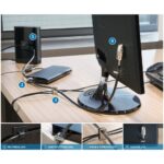 Kensington Desktop & Peripherals Locking Kit 2.0, Single Keyed, Standard Cable, Laptop, Monitor, PC