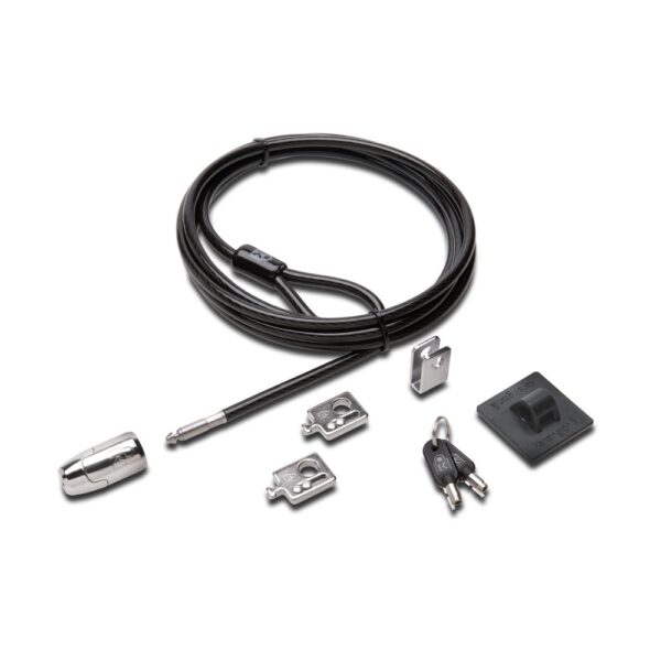 Kensington Desktop & Peripherals Locking Kit 2.0, Single Keyed, Standard Cable, Laptop, Monitor, PC