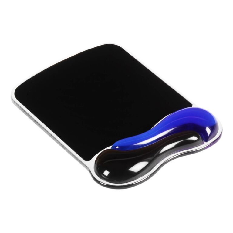 Kensington Duo Gel Mouse Pad Wrist Rest with Ventilation Channel - Blue & Grey