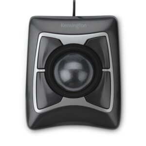 Kensington Expert Mouse Wired Trackball, 400 DPI, Ambidextrous, 4 Buttons, Black