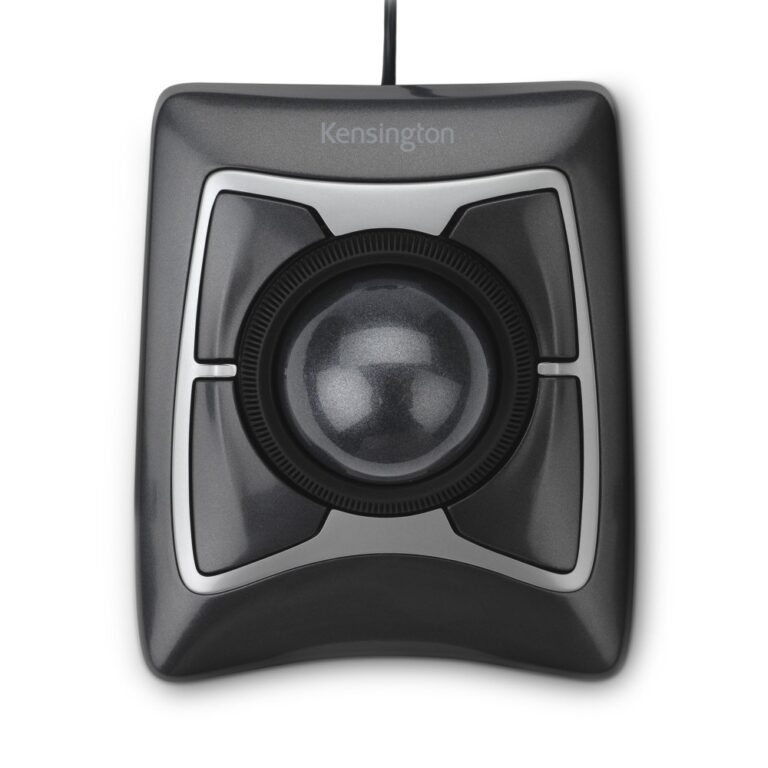 Kensington Expert Mouse Wired Trackball, 400 DPI, Ambidextrous, 4 Buttons, Black