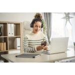 Kensington H1050 EQ Wireless Bluetooth 5.4 On-Ear Headset with Environmental Noise-Cancelling Microphone