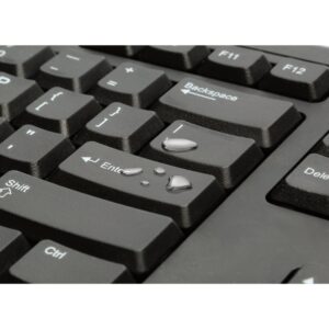 Kensington KB100 EQ Wired Full Size Keyboard - Black, Windows 11 Compatible