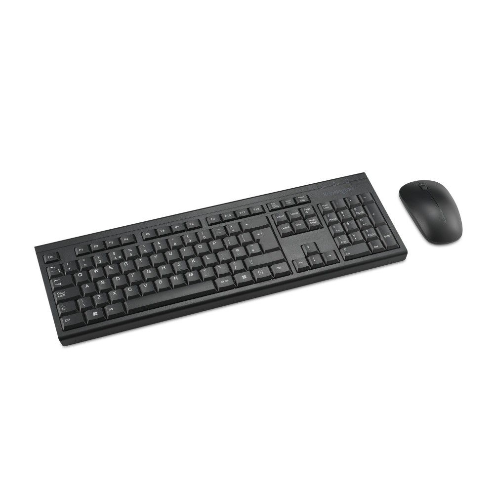 Kensington KM150 EQ Wireless Desktop Set - Full-size Keyboard & Quiet-Click Mouse with AES 128-bit Encryption
