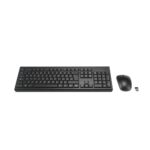 Kensington KM270 EQ Rechargeable Wireless Desktop Set - Full-size Keyboard & Mouse, Black