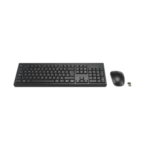 Kensington KM270 EQ Rechargeable Wireless Desktop Set - Full-size Keyboard & Mouse, Black