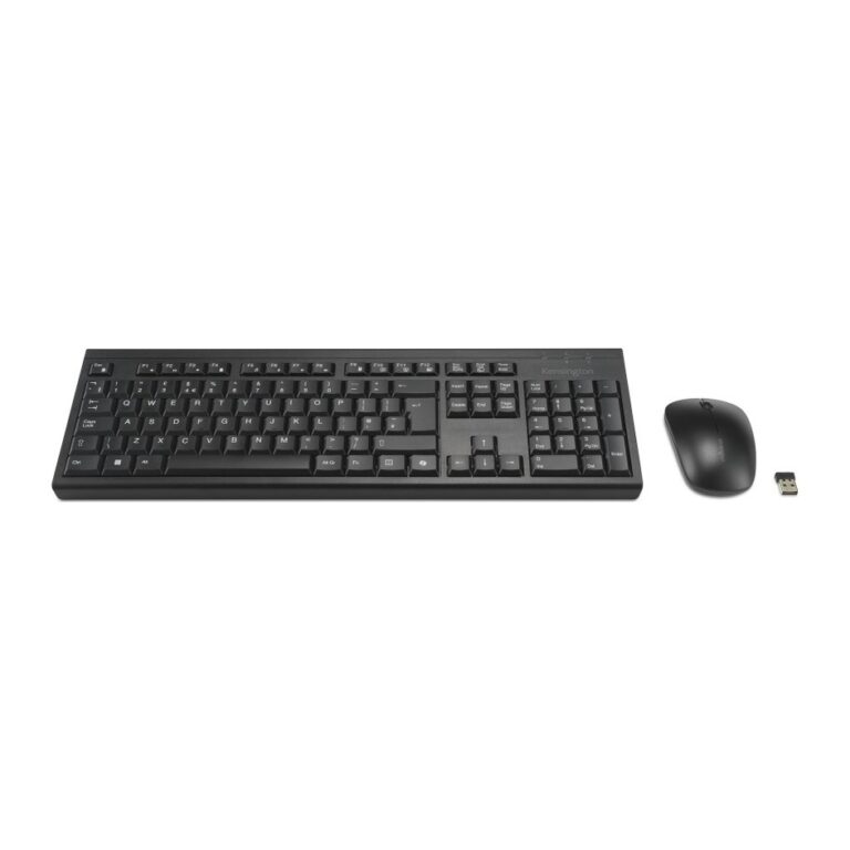 Kensington KM270 EQ Rechargeable Wireless Desktop Set - Full-size Keyboard & Mouse, Black