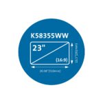 Kensington MagPro Magnetic Privacy Screen Filter for Monitors 23" (16:9) TAA