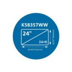 Kensington MagPro Magnetic Privacy Screen Filter for Monitors 24" (16:9)